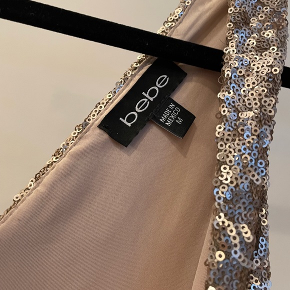 Bebe sequins stretchy mini dress - Picture 2 of 3